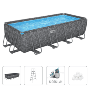 Bestway Piscina Rectangular APX 365™ 549x274x132cm, 561KABW 16477L, carcas metal